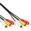 Kabelis InLine RCA (Cinch) x3 - RCA (Cinch) x3 10m juoda (89610)