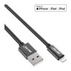 InLine Lightning USB laidas, juodas/aliuminis, 1 m MFi sertifikuotas