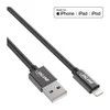 InLine Lightning USB laidas, juodas/aliuminis, 1 m MFi sertifikuotas