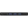 „InLine MultiHub“, „Surface Pro 4/5/6“, 3 prievadų USB 3.2 tipo A lizdas HDMI 4K, kortelių skaitytuvas, juodas