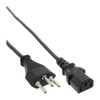 Maitinimo kabelis InLine 3pin-IEC C13 1.8m juoda (16652C)