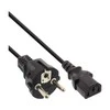 Maitinimo kabelis InLine F tipas Vokiečių - 3 Pin C13 IEC (16651A)