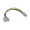 „InLine Molex“ – ATX/EPS 4 kontaktų, 0,2 m, „Geltonas“ (26632)
