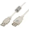 USB kabelis InLine USB- A - 10 m Juoda (34611S)
