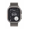 Išmanusis laikrodis „Apple Watch Ultra 3 GPS + Cellular“, 49 mm, natūralaus titano dėklas su natūralaus titano Milano dirželiu – didelis