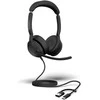 Ausinės JABRA Evolve2 50 USB C/A UC Stereo