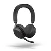 JABRA Evolve2 75 Ausinės on-ear Bluetooth belaidės aktyvus triukšmo slopinimas USB-A noise isolating juodas Optimised skirta UC