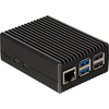 Raspberry Pi -alumiinikotelo jäähdytyssiilillä, Raspberry Pi 5 B, musta