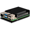 Joy-IT aliumininis Raspberry Pi 5 dėklas – juodas, Armor Case Block