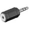 Goobay Ausinių adapteris, AUX lizdas, 3,5 mm kištukas į 2,5 mm kištuką, ABS, juodas, 3,5 mm, 2,5 mm, juodas