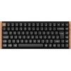 Klaviatūra Keychron K2 HE (juodas/holz, DE-išdėstymas, Gateron Double-Rail Magnetic Nebula, Aluminiumrahmen)
