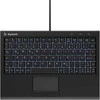 Klaviatūra „KeySonic Super-Mini-TAS“ jutiklinė planšetė, B formos lemputė, juoda, KSK-3211ELU(DE)