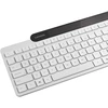 „Lenovo“ „Bluetooth“ klaviatūra su savaiminio įkrovimo funkcija (balta)