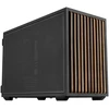 Lian Li DAN Cases B4 Wood Edition kompiuterio korpusas, Micro-ATX – riešuto spalvos, juodas