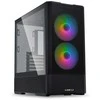 Lian Li LANCOOL 207 PC kompiuterio korpusas, Midi-Tower, ATX, Tempered Glass – juodos spalvos
