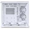Lian Li O11 Dynamic Mini V2 Flow PC-kompiuterio korpusas, Mini-kompiuterio korpusas, ATX, Tempered Glass – inklusive 5x 120-mm-Lüfter, baltos spalvos