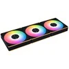 Lian Li UNI FAN CL Wireless Reverse korpuso ventiliatorius, 3er-Pack – 120mm, juodos spalvos