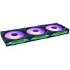 Lian Li UNI FAN SL-INF Wireless korpuso ventiliatorius, ARGB, PWM – 3er-Pack, su valdikliu 120mm, juodos spalvos