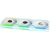 Lian Li UNI FAN SL Wireless LCD korpuso ventiliatorius, ARGB, PWM, 3er-Pack su valdikliu- 120 mm, baltos spalvos