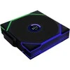Lian Li UNI FAN TL Wireless LCD korpuso ventiliatorius, ARGB, PWM – Reverse Blade, 120mm, juodos spalvos