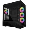 Lian Li Vector V100 PC-kompiuterio korpusas, Midi-Tower, ATX, RGB, Tempered Glass – juodos spalvos