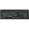 Klaviatūra LogicKeyboard XL-Print Astra 2 Baltas on Juodas DE (PC)