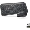 Belaidės klaviatūros ir pelės rinkinys Logitech MX Keys Mini, QWERTZ, Juodos spalvos (920-011054)