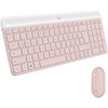 Logitech Plona belaidė klaviatūra ir pelė MK470 Slim Wireless Combo, Rožinės spalvos, DE išdėstymas