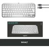 Minimalistinė Belaidė Klaviatūra su apašvietimu Logitech MX Keys Mini, Pilkos spalvos, Vokiečių (Qwertz) išdėstymas