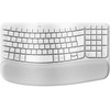 Klaviatūra Logitech WAVE KEYSERGONOMIC KB OFFWHITE - DEU 2.4GHZ/BT CENTRAL-419 UNIV.