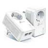 TP-LINK | AV1000 2-port Gigabit Passthrough Powerline Starter Kit | TL-PA7027P RINKINYS | 10/100/1000 Mbit/s | Ethernet LAN (RJ-45) jungtys 2 | Nėra „Wi-Fi“ | Papildomas lizdas