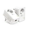 Šakotuvas TP-Link AV1000 Gigabit Powerline Set mit Steckdosen 2x Adapteris, bis zu 1.000 Mbit/s, Homeplug AV2, 1x Gigabit Ethernet