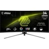 Monitorius 34 colių (86,4 cm) TFT MSI MAG 345CQRDE UWQHD 180 Hz lenktas mažmeninės prekybos ekranas