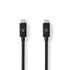 Nedis 2m USB-C Kabelis 4.0 Gen2x2, 240W, 20 Gbps
