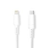 Nedis 2m USB-C Lightning laidas iPad, iPhone, iPod, baltas
