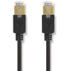 Nedis Cat 6 kabelis | RJ45 jungtis | RJ45 jungtis | F/UTP | 1,00 m | apvalus | LSZH / PVC | Antracitas | Pakuotė su peržiūros langeliu