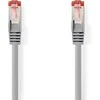 Nedis Cat 6 kabelis | RJ45 jungtis | RJ45 jungtis | S/FTP | 7,50 metro | apvalus | LSZH | Pilka | plastikinis maišelis