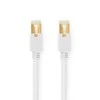 Nedis Cat 6 kabelis | RJ45 jungtis | RJ45 jungtis | S/FTP | 1,00 m | apvalus | LSZH / PVC | Balta | Pakuotė su peržiūros langeliu