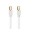 Nedis Cat 6 kabelis | RJ45 jungtis | RJ45 jungtis | S/FTP | 5,00 m ratas | LSZH / PVC | Balta | Pakuotė su peržiūros langeliu