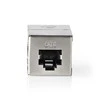 Nedis Cat 6 tinklo adapteris | Ekranuotas | RJ45 (8P8C) lizdas | RJ45 (8P8C) lizdas | Tiesus | metalas | Pakuotė su langu