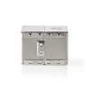 Nedis Cat 6 tinklo adapteris | Ekranuotas | RJ45 (8P8C) lizdas | RJ45 (8P8C) lizdas | Tiesus | metalas | Pakuotė su langu