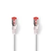 Nedis CAT6 tinklo kabelis - RJ45 jungtis | RJ45 jungtis | S/FTP | 0,25 m | Apvalus | LSZH | Baltas | Etiketė