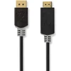 Nedis Displayport Cable | DisplayPort jungtis HDMI™| išeiti | 4K@30Hz | Paauksuotas | 2,00m | apvalus | PVC | Antracitas | Pakuotė su peržiūros langeliu