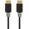 Nedis Displayport Cable | DisplayPort jungtis | DisplayPort jungtis | 8K@60Hz | Paauksuotas | 3,00m | apvalus | PVC | Antracitas / Pilka | Pakavimas su Si
