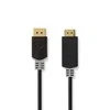 Nedis Displayport Cable | DisplayPort jungtis HDMI™| išeiti | 4K@30Hz | Paauksuotas | 2,00m | apvalus | PVC | Antracitas | Pakuotė su peržiūros langeliu