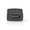 Nedis HDMI™ adapteris | HDMI™ lizdas | HDMI™ lizdas | Paauksuotas | Tiesus | PVC | Antracitas | 1 vnt | Pakuotė su peržiūros langeliu