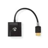 Nedis HDMI™ kabelis | HDMI™ jungtis | VGA lizdas / 3,5 mm lizdas | 1080p | Paauksuotas | 0,20 m | Tiesus | PVC | Antracitas | Pakuotė su peržiūros langeliu