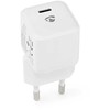 Nedis Netzladegerät 30 W 1.5 2.0 2.5 3.0 A - Anzahl der Ausgänge: 1, USB-C™, Automatische Spannungswahl