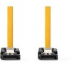 Nedis SATA Kabelis | 6 Gbps | SATA 7-Pin-Buchse|SATA 7-Pin-Buchse - Vernickelt | 1.00 m | Flach | PVC | Geltona | Box