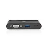 Nedis USB adapteris USB 3.1 USB Type-C™ USB Type-A / USB Type-C™ / 1x VGA, juodas
